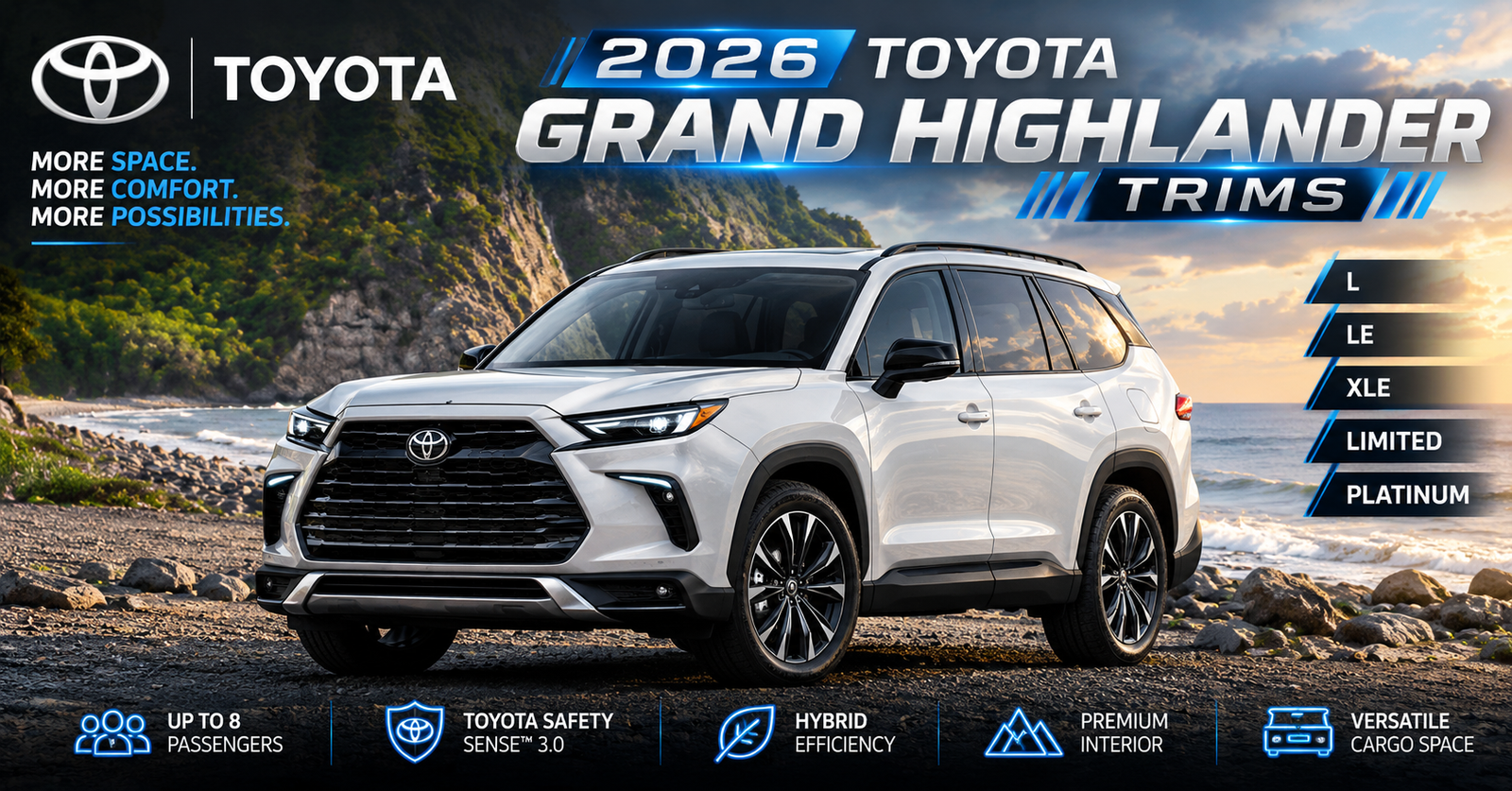 Toyota Grand Highlander Trims: Complete Guide to Every Model and Powertrain